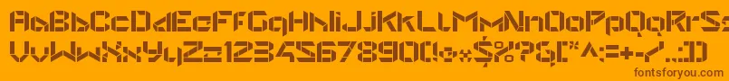 More about StealwerksOpenbold Font StealwerksOpenbold Font – Brown Fonts on Orange Background