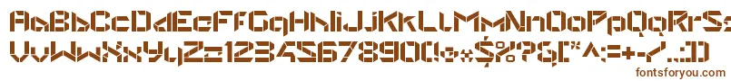 StealwerksOpenbold Font – Brown Fonts on White Background