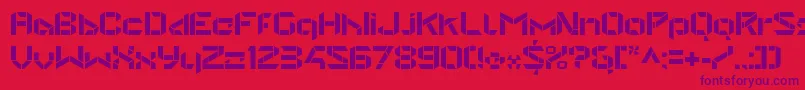 StealwerksOpenbold Font – Purple Fonts on Red Background