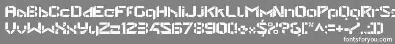 StealwerksOpenbold Font – White Fonts on Gray Background