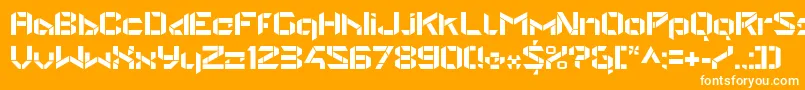 StealwerksOpenbold Font – White Fonts on Orange Background