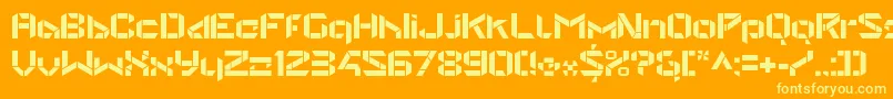 More about StealwerksOpenbold Font StealwerksOpenbold Font – Yellow Fonts on Orange Background