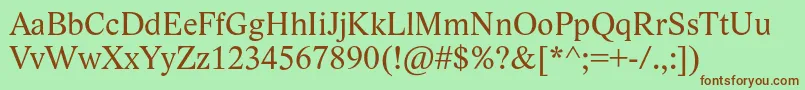 LidoStf Font – Brown Fonts on Green Background