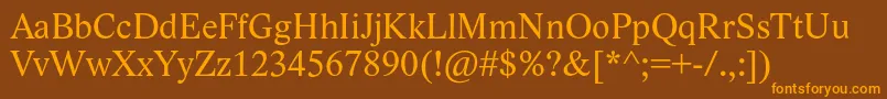 LidoStf Font – Orange Fonts on Brown Background