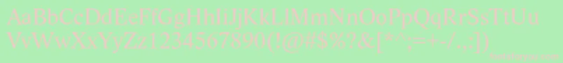 LidoStf Font – Pink Fonts on Green Background