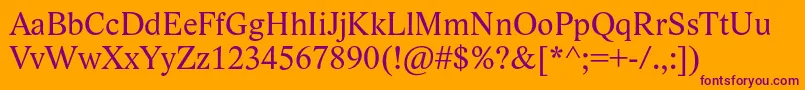 LidoStf Font – Purple Fonts on Orange Background