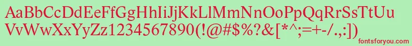 LidoStf Font – Red Fonts on Green Background