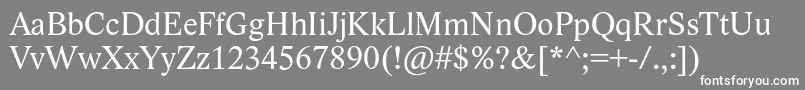 フォントLidoStf – 灰色の背景に白い文字