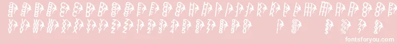 Rightclimbers Font – White Fonts on Pink Background