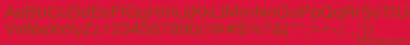Pragmaticac Font – Brown Fonts on Red Background