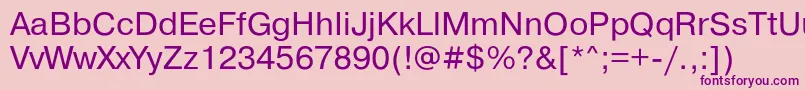 Pragmaticac Font – Purple Fonts on Pink Background