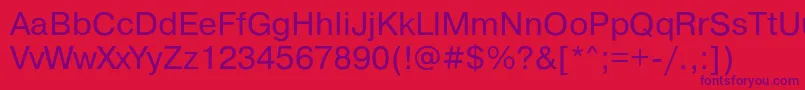 Pragmaticac Font – Purple Fonts on Red Background