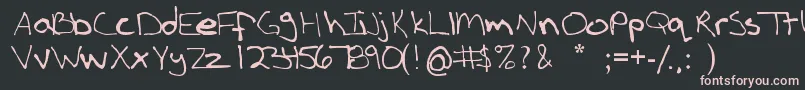 Boldloud Font – Pink Fonts on Black Background