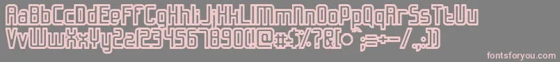 SlidfisSaftig Font – Pink Fonts on Gray Background