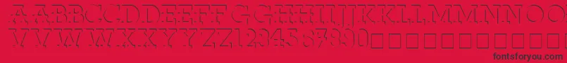 ReliefdecoMedium Font – Black Fonts on Red Background