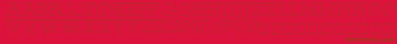 ReliefdecoMedium Font – Brown Fonts on Red Background