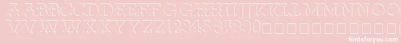 ReliefdecoMedium Font – White Fonts on Pink Background