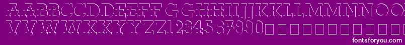 ReliefdecoMedium Font – White Fonts on Purple Background