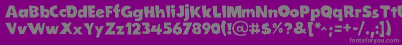 CordelGroteskaBold Font – Gray Fonts on Purple Background