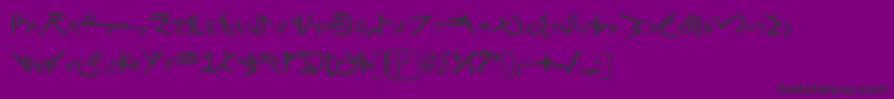 フォントForerunnerhalo – 紫の背景に黒い文字