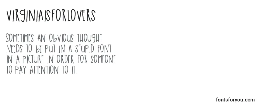 Virginiaisforlovers Font