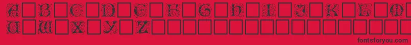 EileencapsBlack Font – Black Fonts on Red Background