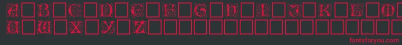 EileencapsBlack Font – Red Fonts on Black Background