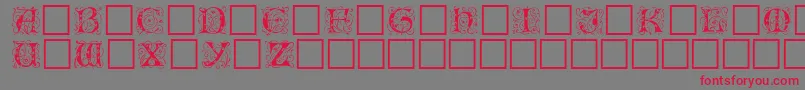EileencapsBlack Font – Red Fonts on Gray Background