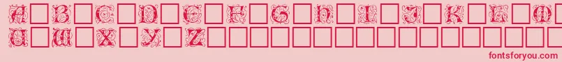 EileencapsBlack Font – Red Fonts on Pink Background