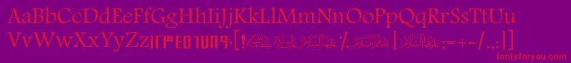 More about ScKhalid Font ScKhalid Font – Red Fonts on Purple Background
