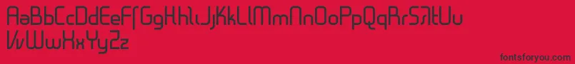 Fonte Gestalt – fontes pretas em um fundo vermelho