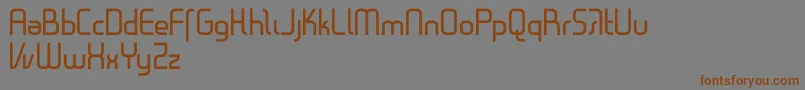 Gestalt Font – Brown Fonts on Gray Background