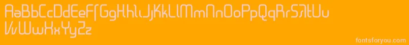 Czcionka Gestalt – różowe czcionki na pomarańczowym tle