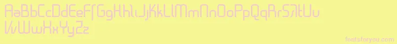 Gestalt Font – Pink Fonts on Yellow Background