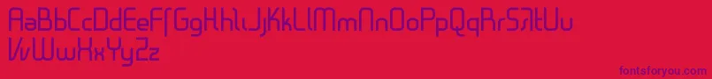 Gestalt Font – Purple Fonts on Red Background