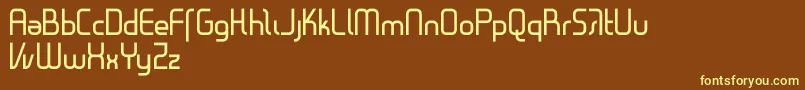 fuente Gestalt – Fuentes Amarillas Sobre Fondo Marrón