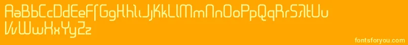 Шрифт Gestalt – жёлтые шрифты на оранжевом фоне