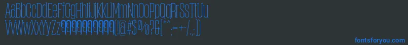 Lisätietoja ObcecadaSerifFfp-fontista ObcecadaSerifFfp-fontti – siniset fontit mustalla taustalla