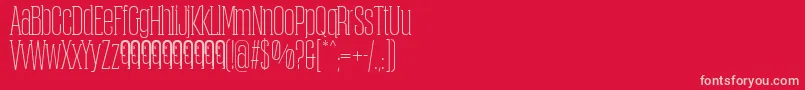 ObcecadaSerifFfpフォントについての詳細 フォントObcecadaSerifFfp – 赤い背景にピンクのフォント