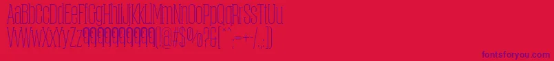ObcecadaSerifFfp-fontti – violetit fontit punaisella taustalla