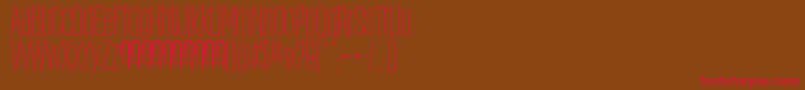 ObcecadaSerifFfp Font – Red Fonts on Brown Background