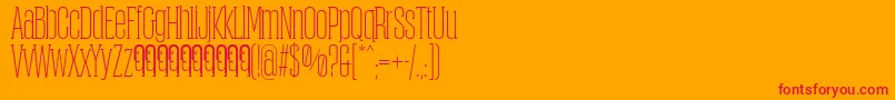 ObcecadaSerifFfp Font – Red Fonts on Orange Background