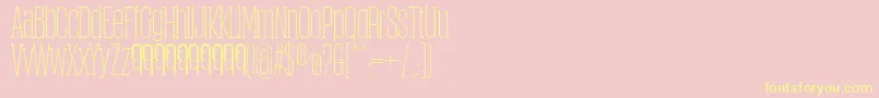 ObcecadaSerifFfp Font – Yellow Fonts on Pink Background
