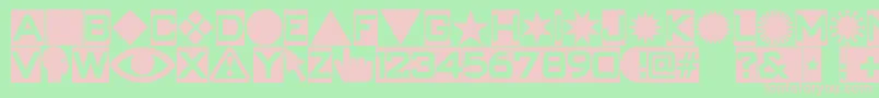 Swishbut Font – Pink Fonts on Green Background