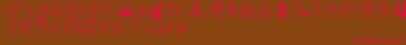 Openparlament Font – Red Fonts on Brown Background
