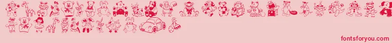 Openparlament Font – Red Fonts on Pink Background