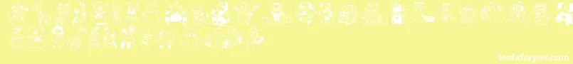 Openparlament Font – White Fonts on Yellow Background