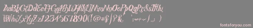 RoyalVanity Font – Pink Fonts on Gray Background