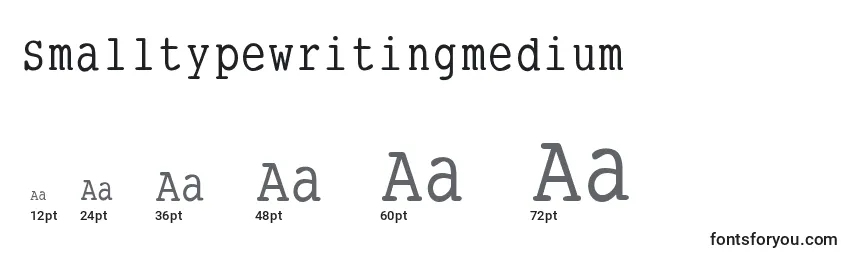 Größen der Schriftart Smalltypewritingmedium