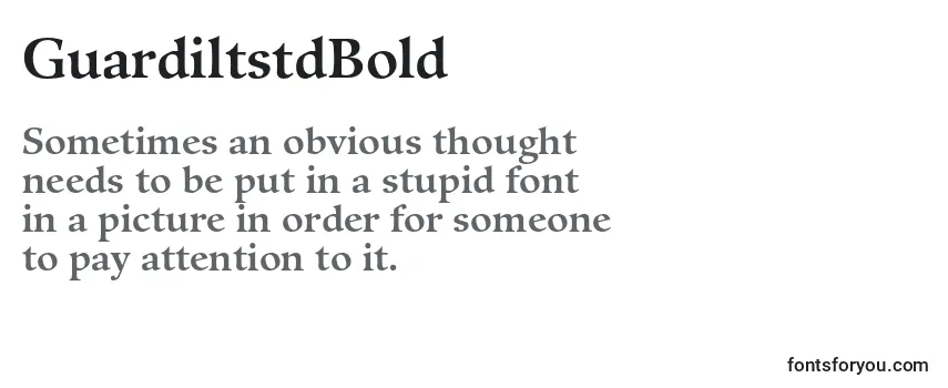 Review of the GuardiltstdBold Font